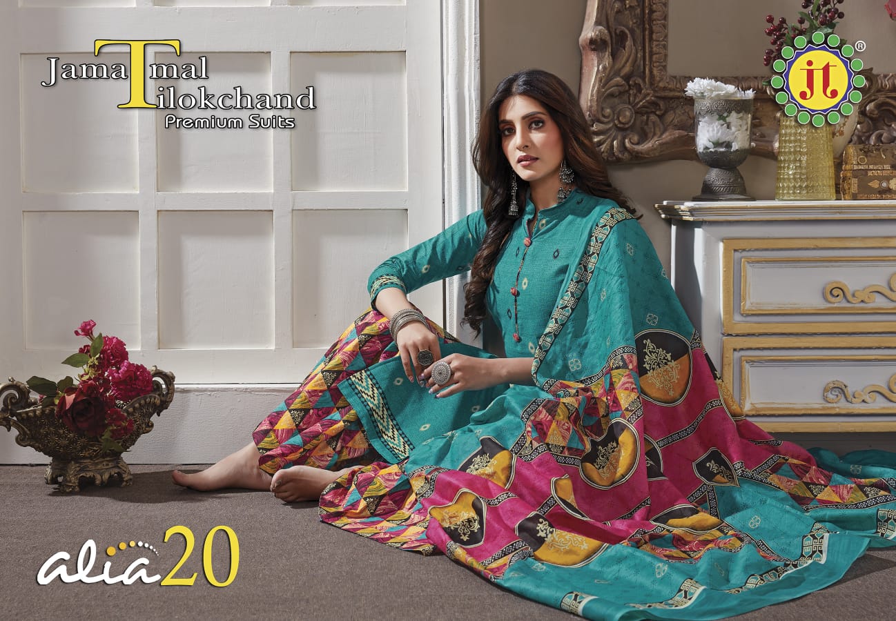 Jt Alia 20 Casual Daily Wear Printed Cotton Dress Material Collection